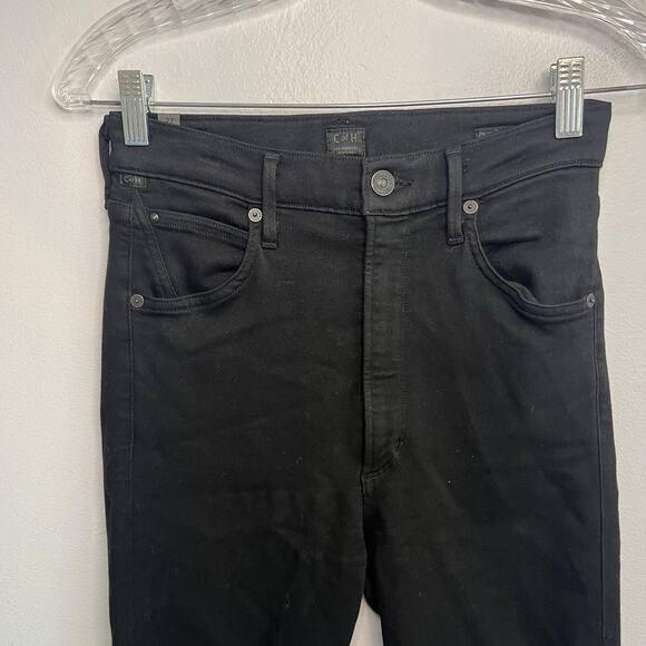 Citizens of Humanity Womens Chrissy High Rise Skinny Jeans Stretch Black Sz 27 - Picture 2 of 13